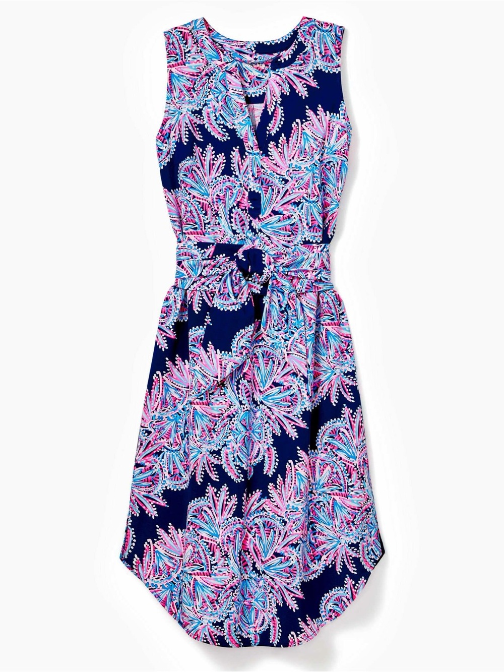 Lilly Pulitzer Naila Self Tie V-Neck Midi Dress